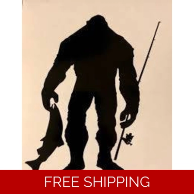 igfoot Sasquatch fishing fish Die Cut Vinyl Decal sticker igfoot Sasquatch fishing fish Die Cut Vinyl Decal sticker